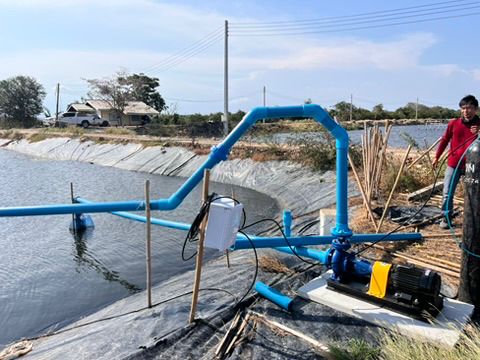 Pure Oxygen Nanobubbles dealing with low dissolved oxygen level in soil pond with little water exchange