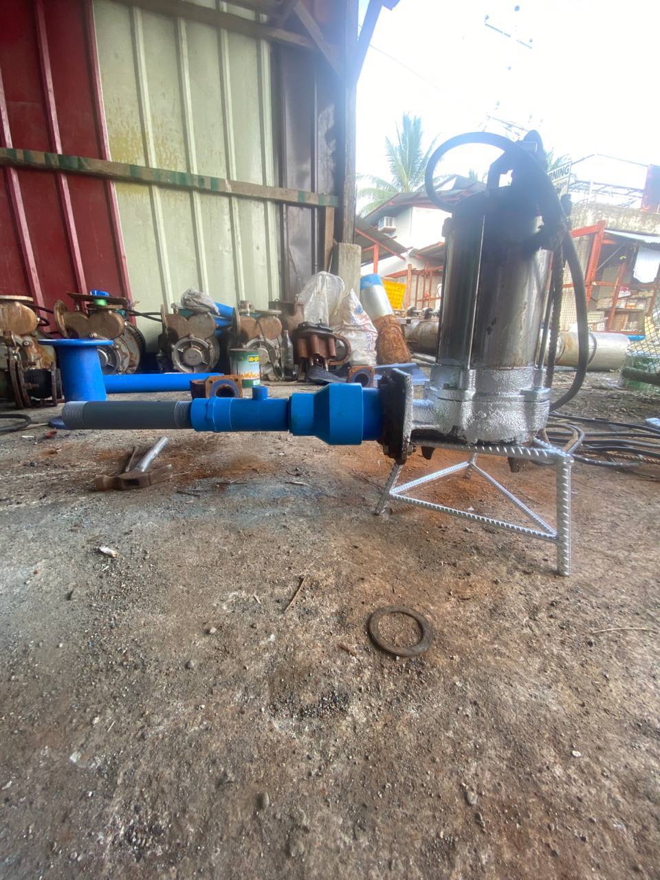 MNB20 fine bubble nozzles in a shrimp farm in Davao City, Philippines